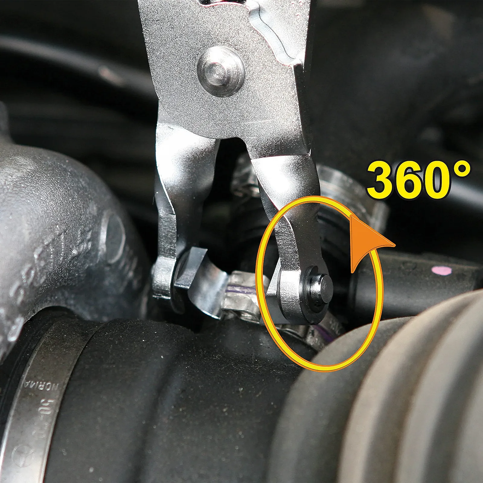 Плоскогубцы Beta 1472FC с поворотной головкой, 210 мм, Хром, фото №6