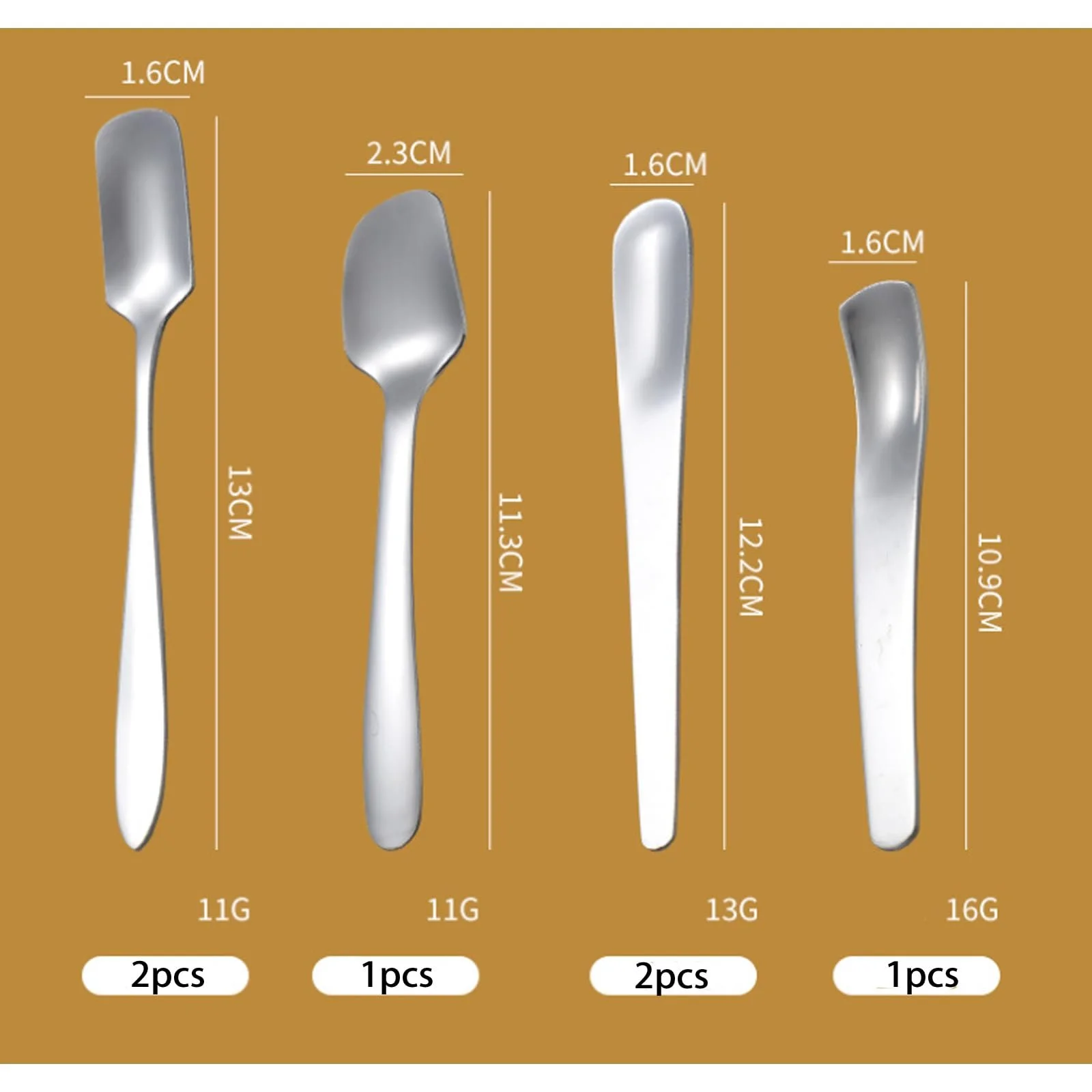 Набір 6 шт, нержавіюча сталь, фото №8