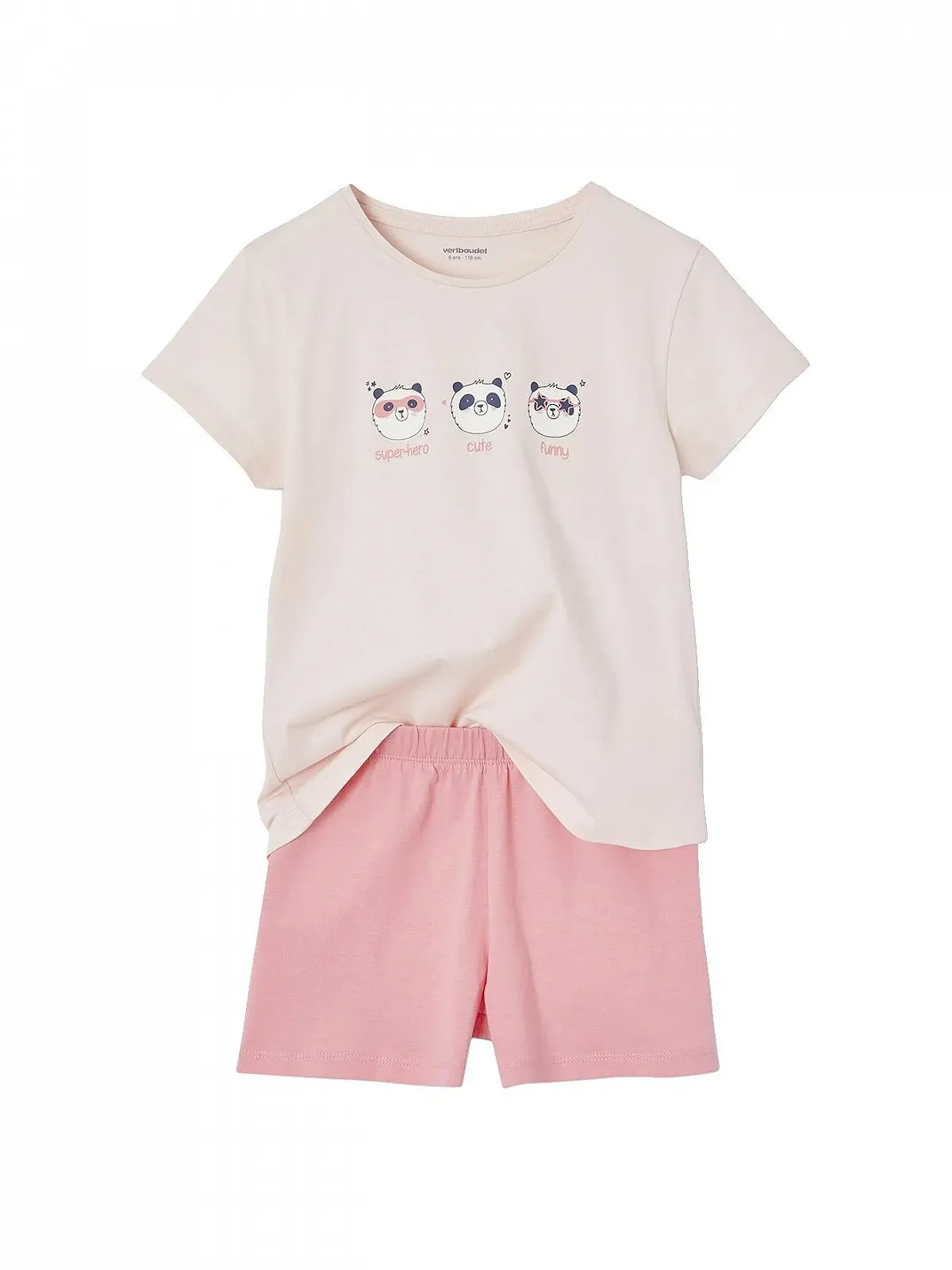 Комплект піжам Vertbaudet Panda з переробленої бавовни, 3 шт., фото №1 Комплект піжам Vertbaudet Panda з переробленої бавовни, 3 шт., фото №1