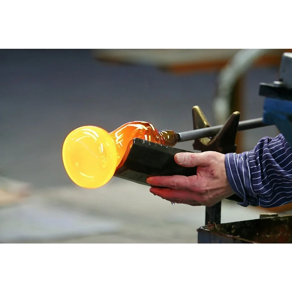 Ваза для фруктов Салатница Elements Оранжевый 20 см Хрусталь, фото №6