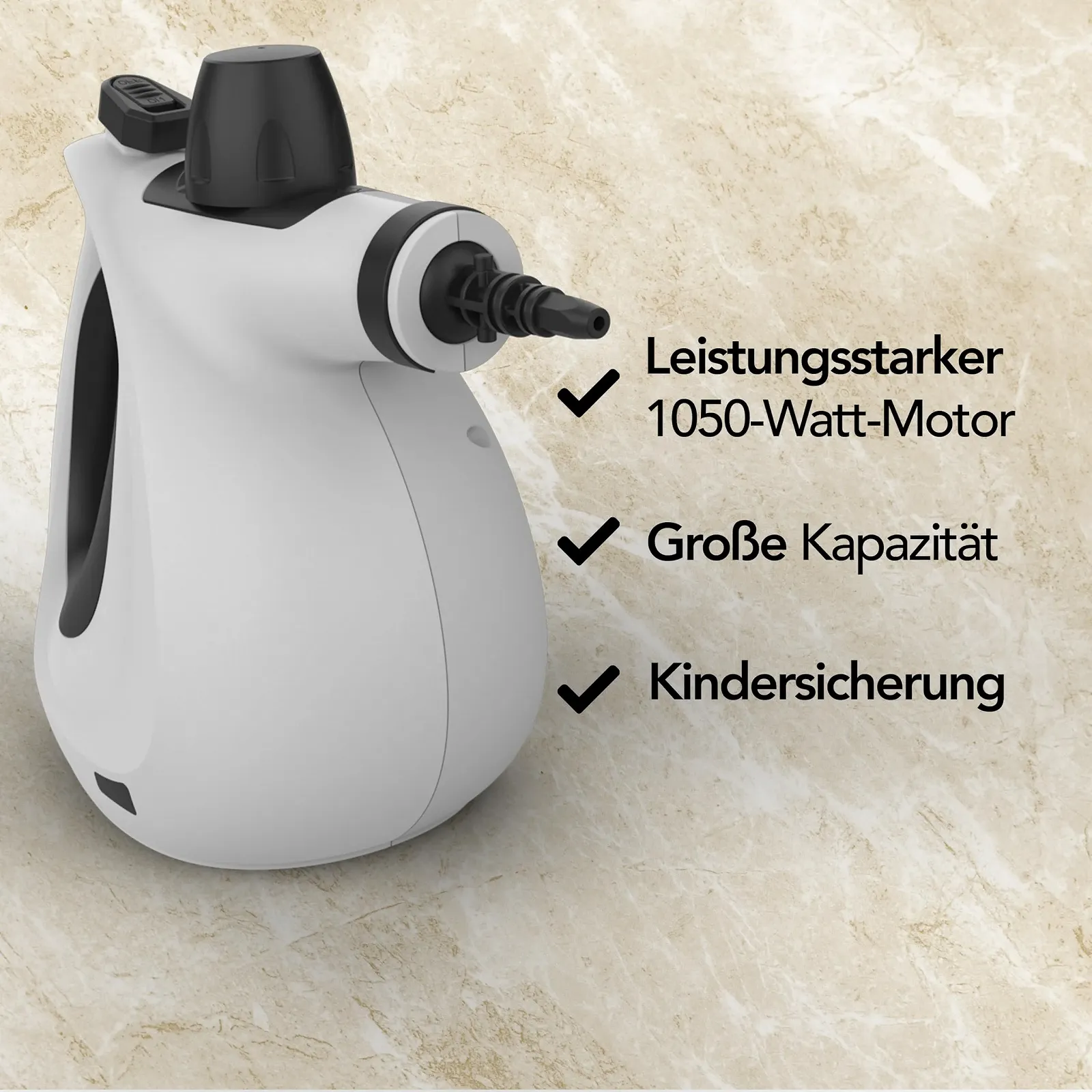 Пароочисник Brixy ручний 1050 Вт, фото №7 Пароочисник Brixy ручний 1050 Вт, фото №7