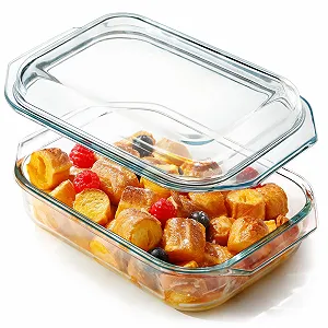 Форма для запекания NUTRIUPS 1.35 L прямоугольная стеклянная с крышкой термостойкая - Фото 1
