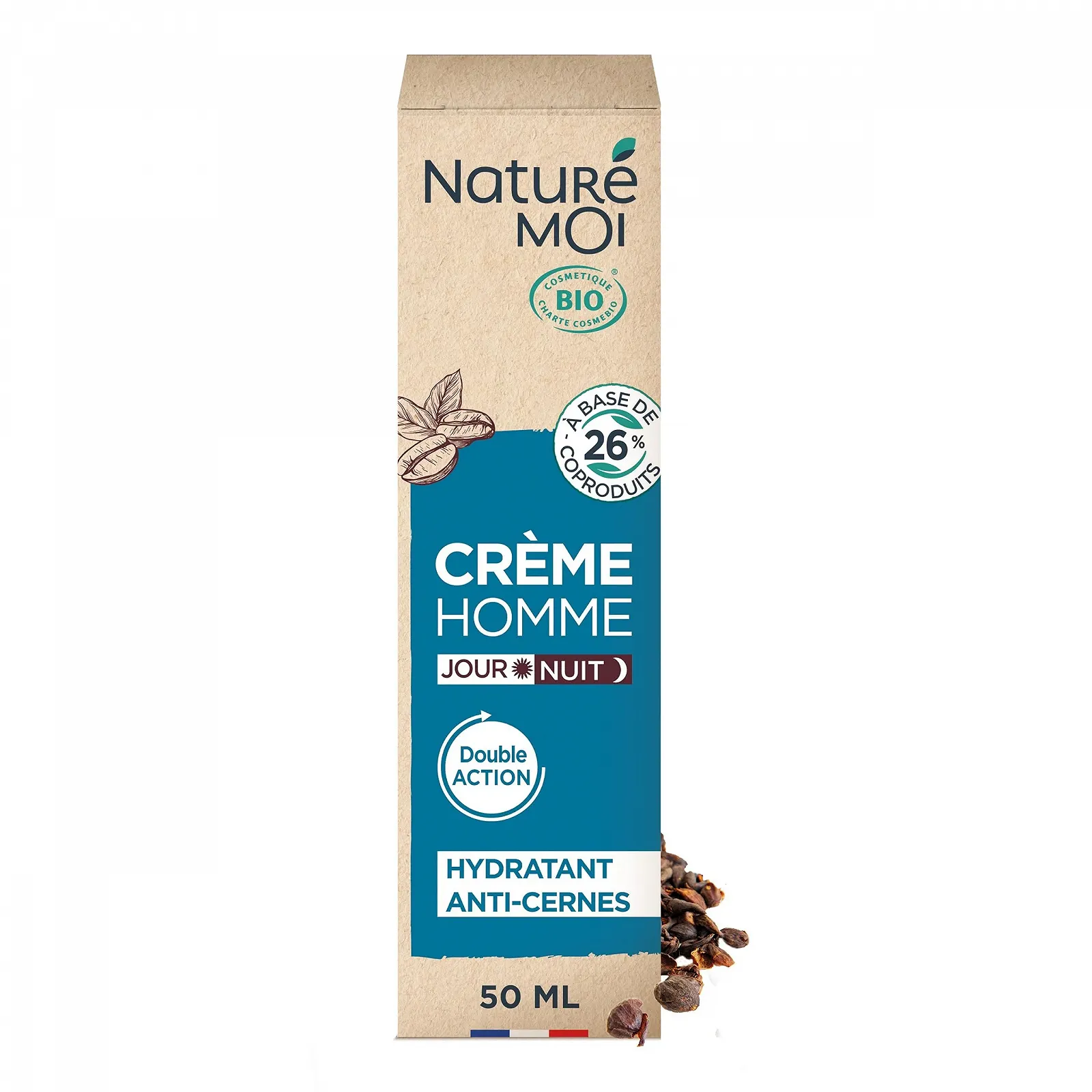 Крем для обличчя чоловічий Naturé Moi Cascara Organic 50 мл, фото №1