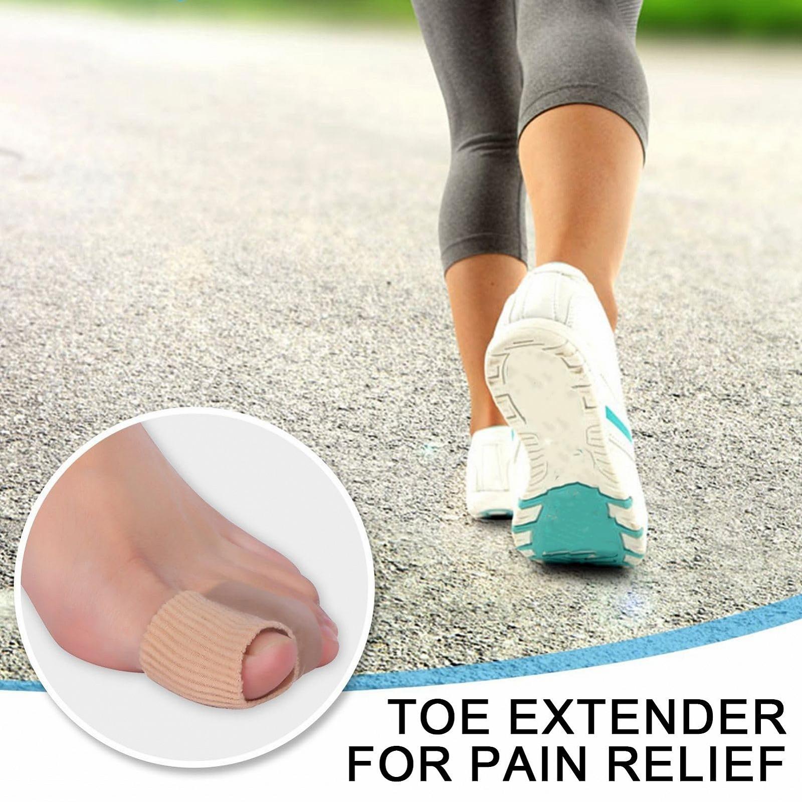 Разделитель для пальцев Valgus, для воспаленных косточек большого пальца, противоскользящий, двойное кольцо, перекрывающие пальцы, Hallux valgus, устройство для облегчения боли, комфортная боль в ногах, 4 шт., S, фото №5