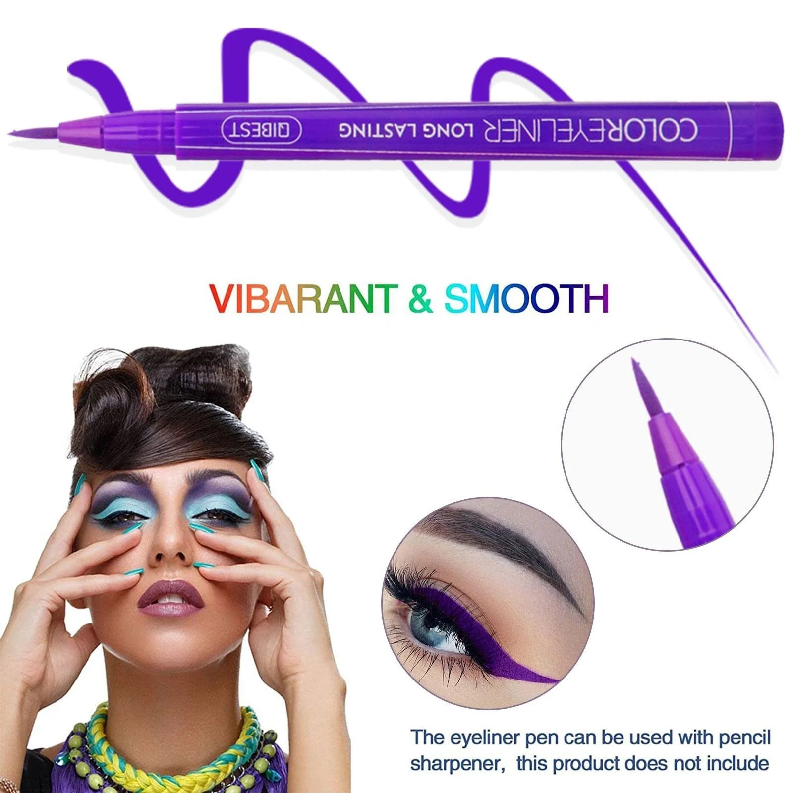 Підводка рідка для очей Синя G,, фото №4