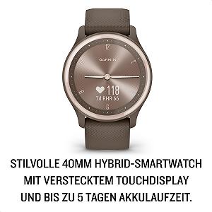 Смарт-часы Garmin vívomove Trend с аналоговыми стрелками и сенсорным дисплеем synthetic.ua - Фото 1