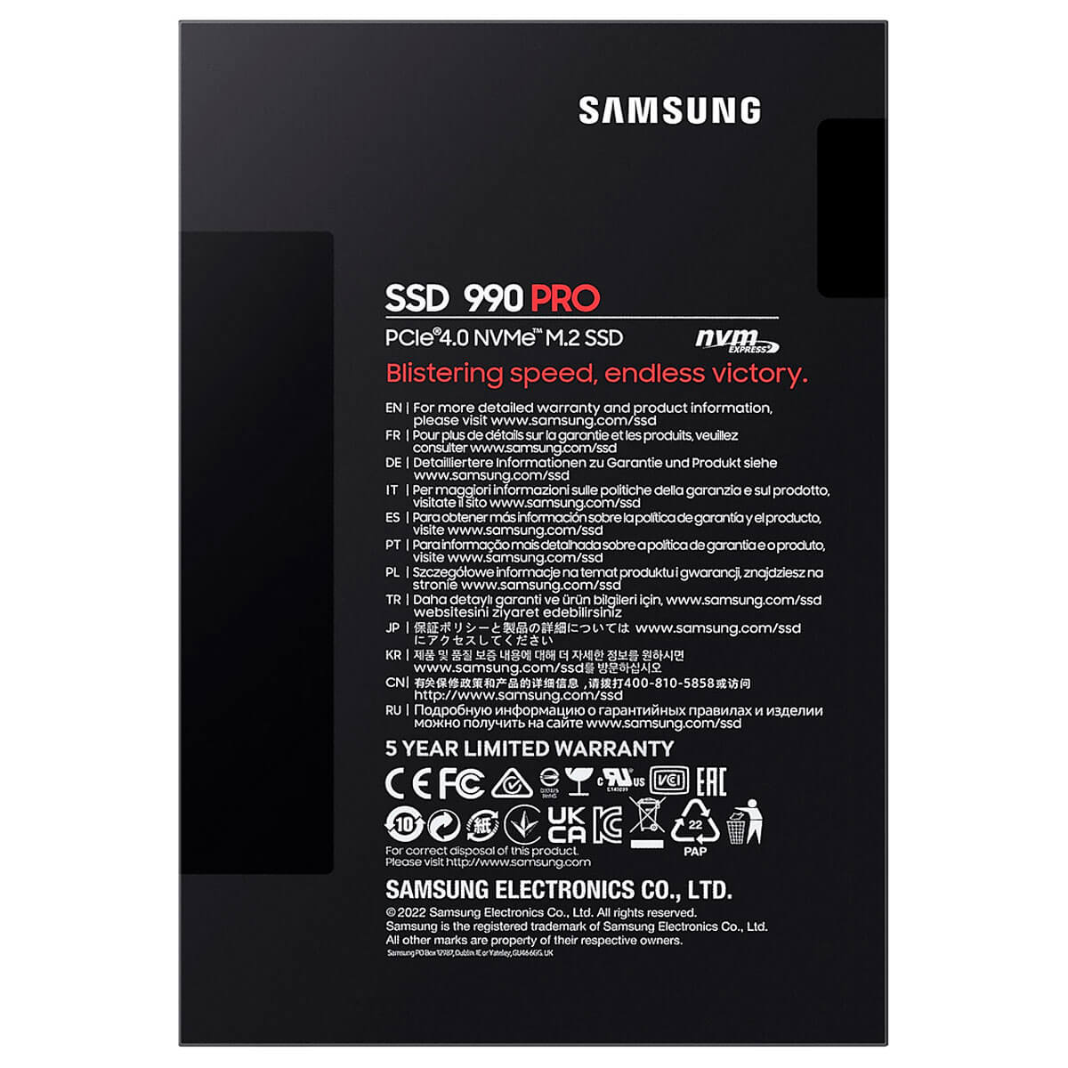 SSD накопичувач Samsung 990 PRO 1 TB (MZ-V9P1T0BW), фото №7