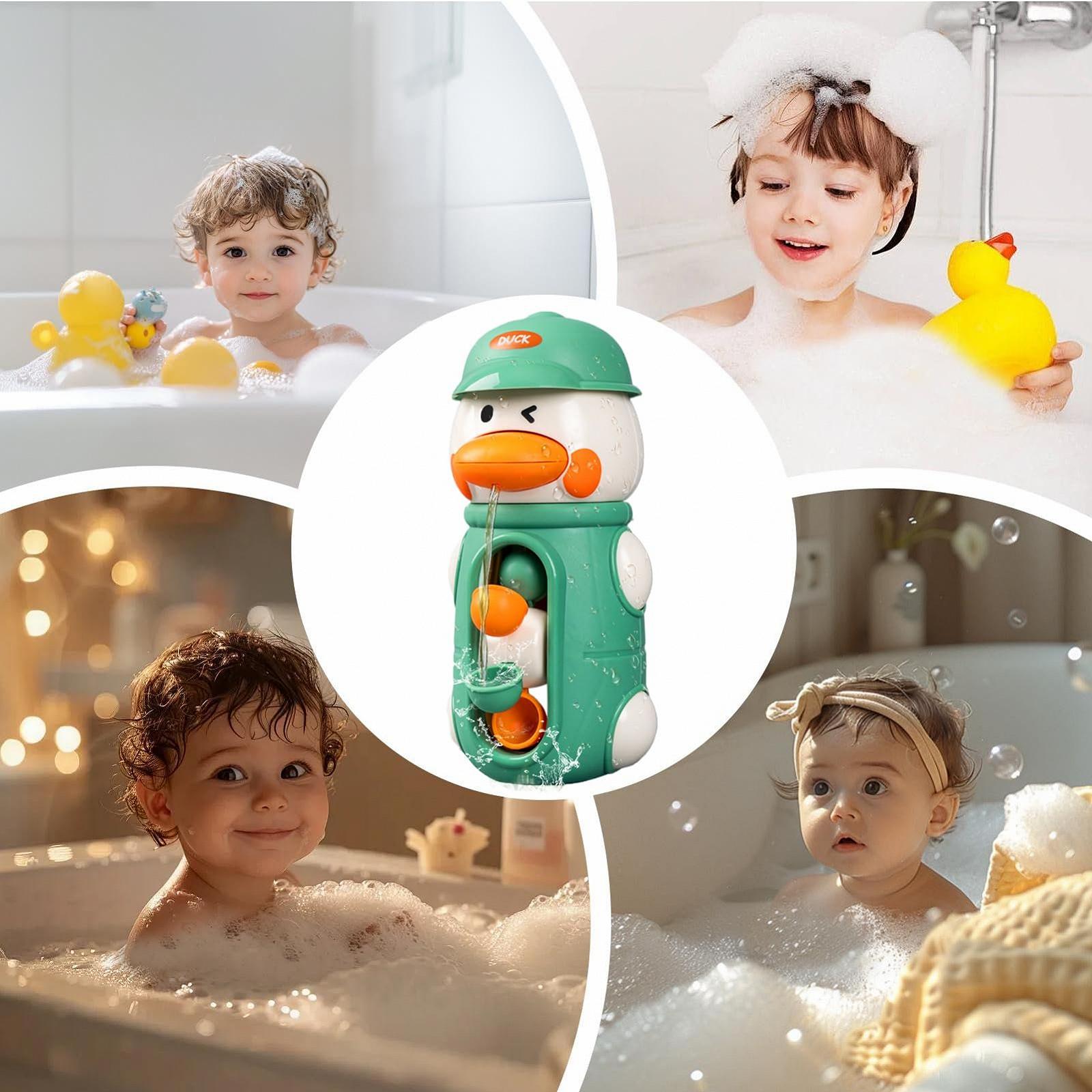 Игрушка для ванны Утки Водяная игрушка с вращающимся водяным колесом, фото №4