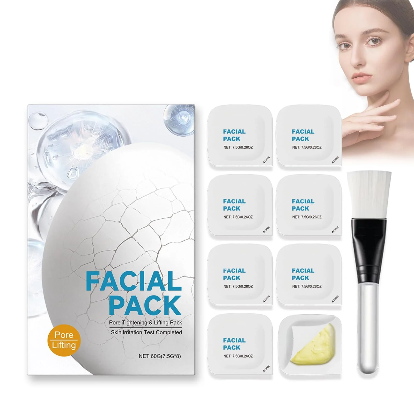 Маска для лица Dyceittdia, 8 штук, для упругости и омоложения, увлажнения и очищения, питательная и увлажняющая маска для лица, маска для ухода за кожей, Facial Mask1, фото №1