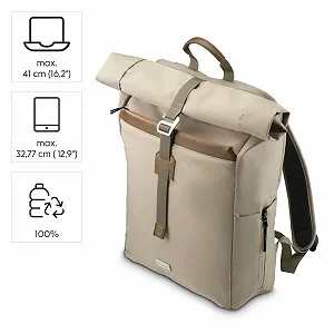 Рюкзак Hama Roll Top для ноутбука до 16.2" 29 л Чорний synthetic.ua - Фото 1
