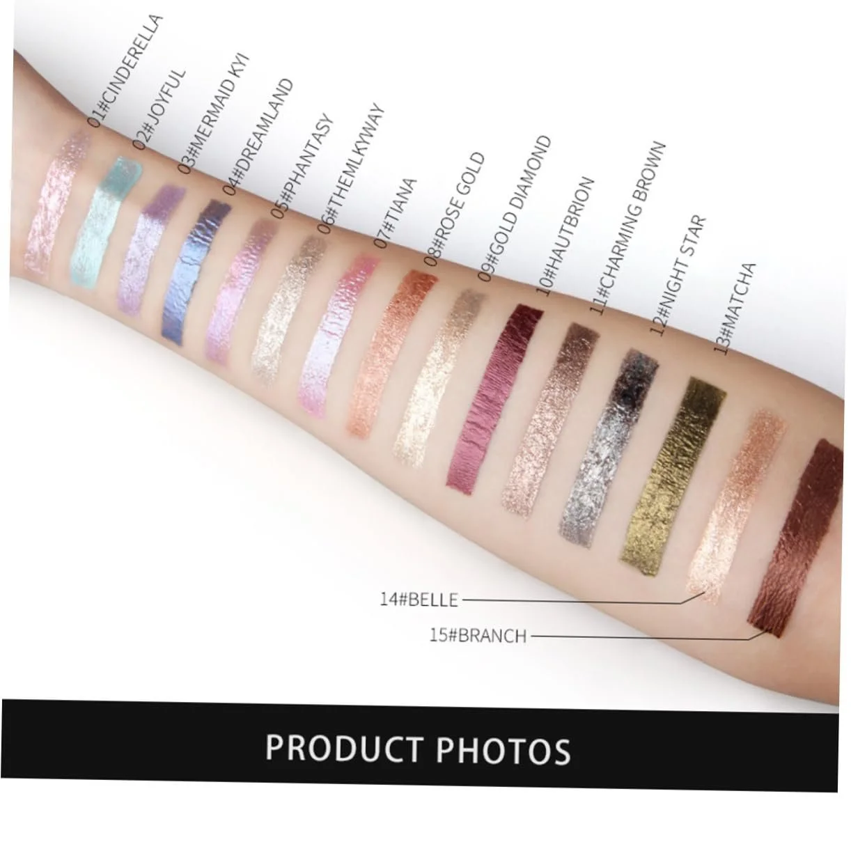 Рідка Підводка для очей TOVINANNA Блискуча, фото №6