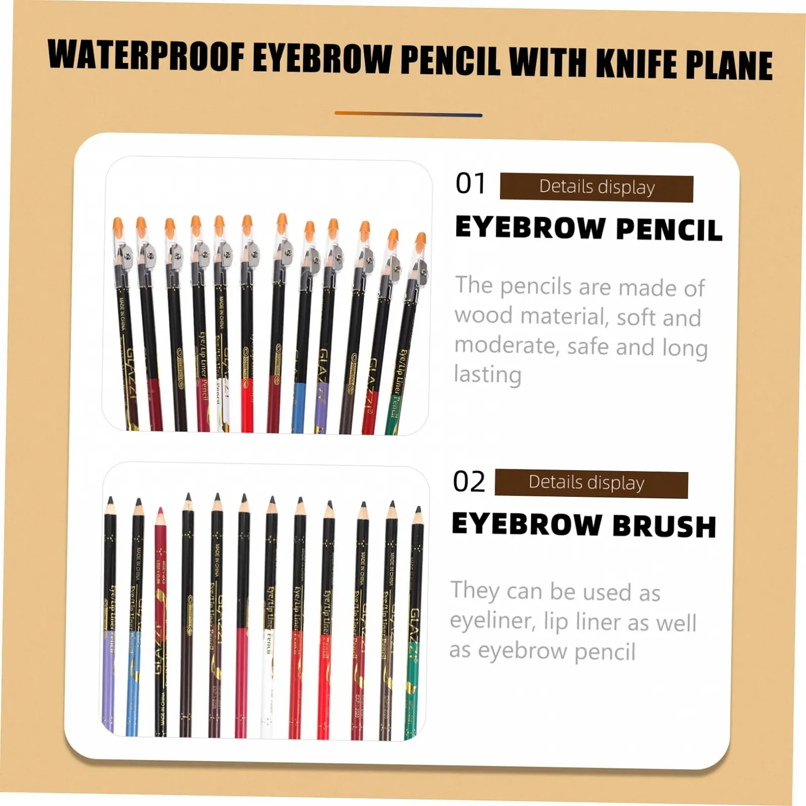 Набор карандашей для глаз VINTORKY, фото №7