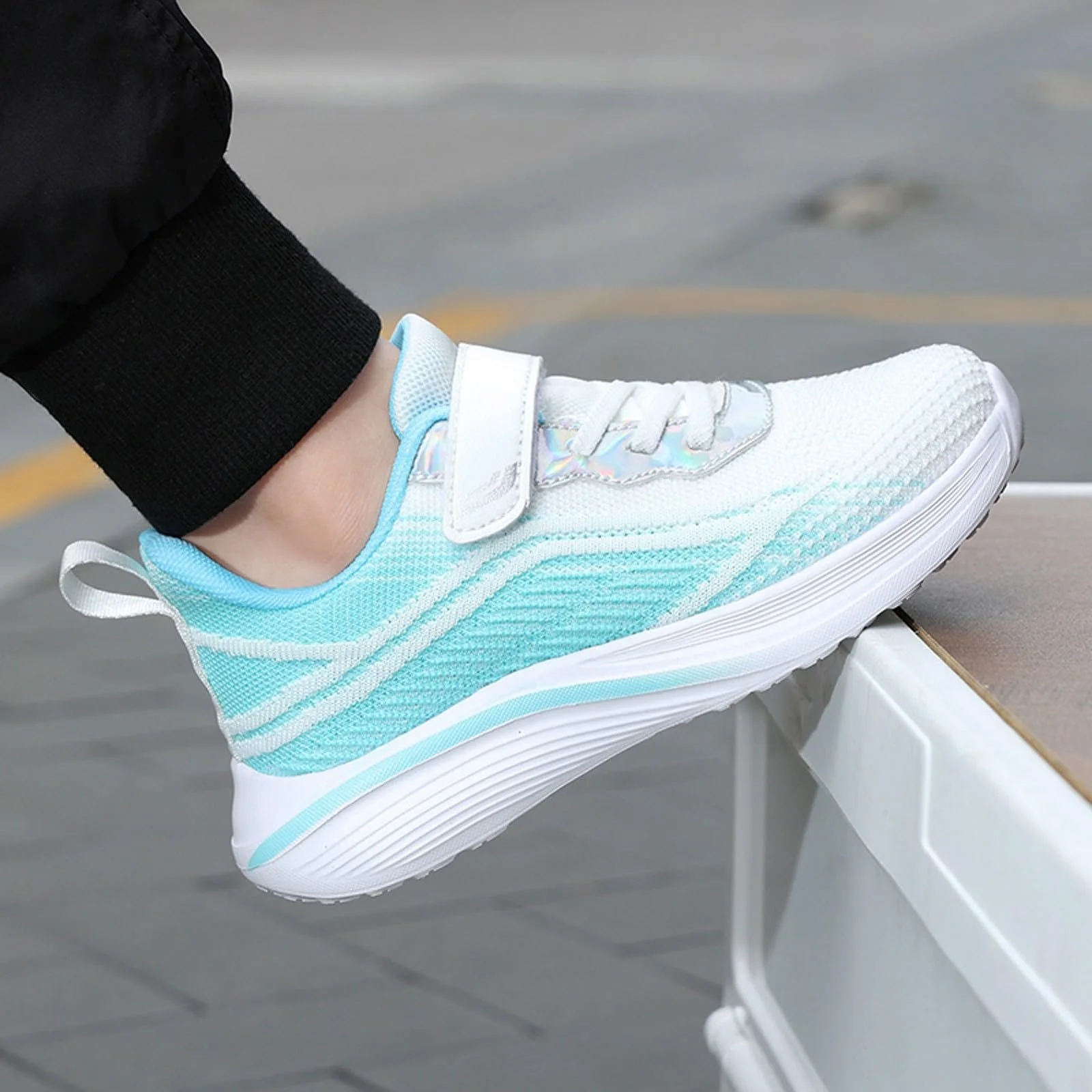 Дитячі спортивні кімнатні кросівки Унісекс Сітка Дихаючі, фото №3