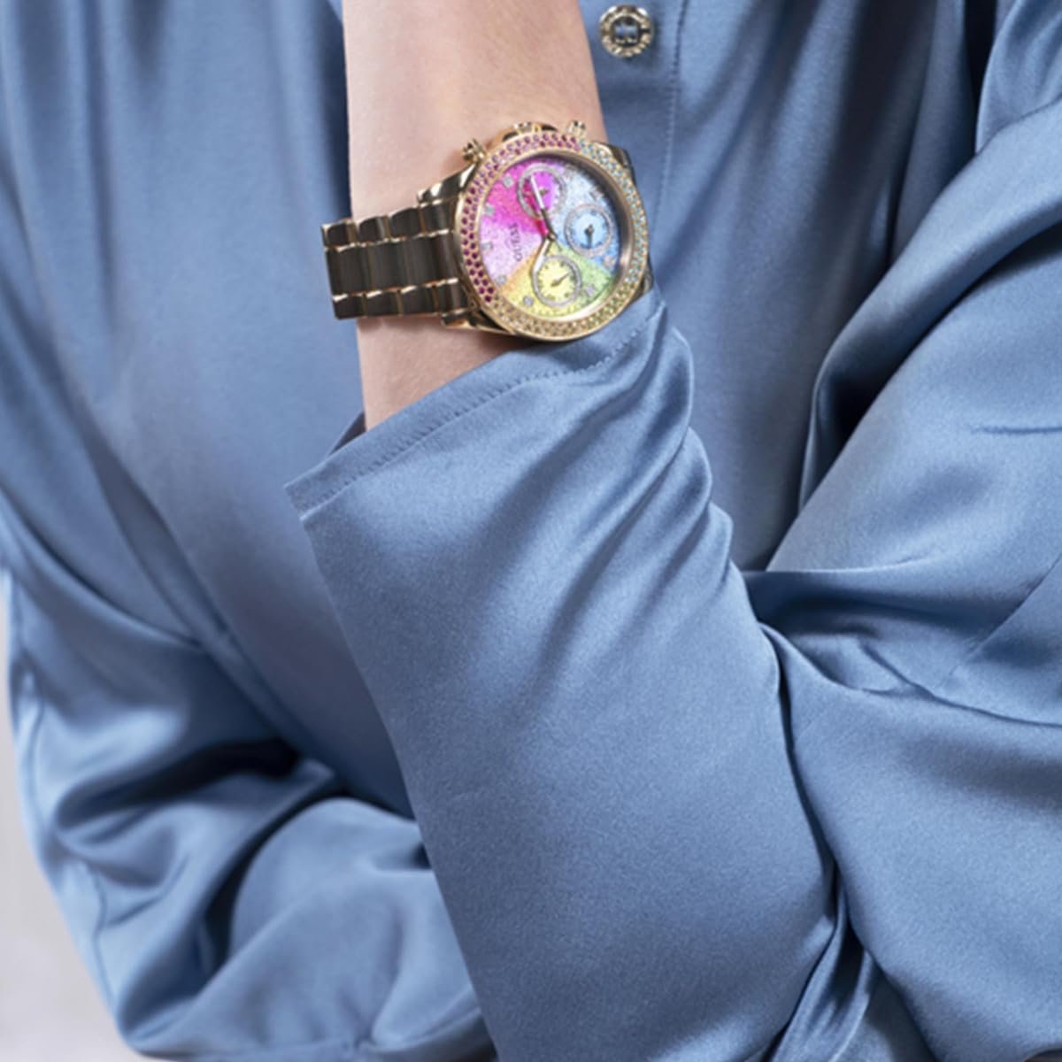 Женские часы GUESS Sol 38мм золотой GW0483L4, фото №4 Женские часы GUESS Sol 38мм золотой GW0483L4, фото №4