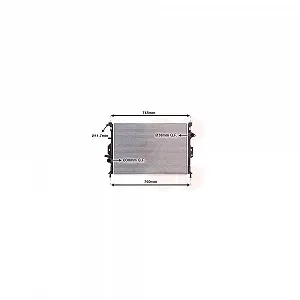 Радиатор охлаждения двигателя VAN WEZEL 18002424 для FORD, для автомобилей с кондиционером - Фото 1