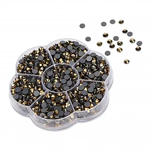 Стрази Скляні стрази для DIY дизайну нігтів, 1000 шт., аксесуари одягу JM201 Золотий synthetic.ua - Фото 1