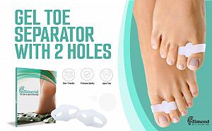 Роздільник для пальців ніг Pedimend Гелевий силіконовий захист для кісточки з розширювачем synthetic.ua - Фото 1