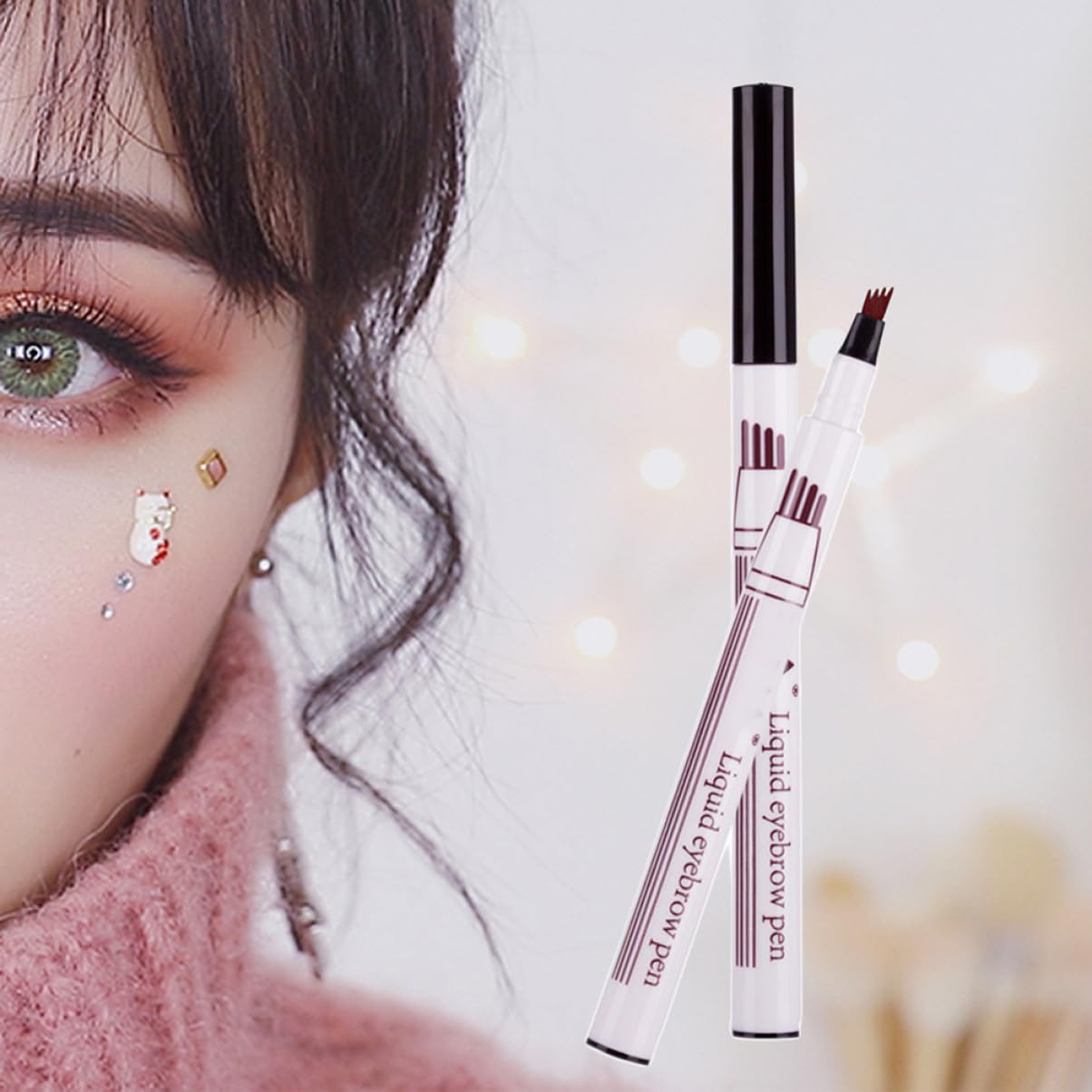 Карандаш Beaupretty 2st Augenbrauenstift для женщин Augenbrauen Make-up Tool Жидкость, фото №2