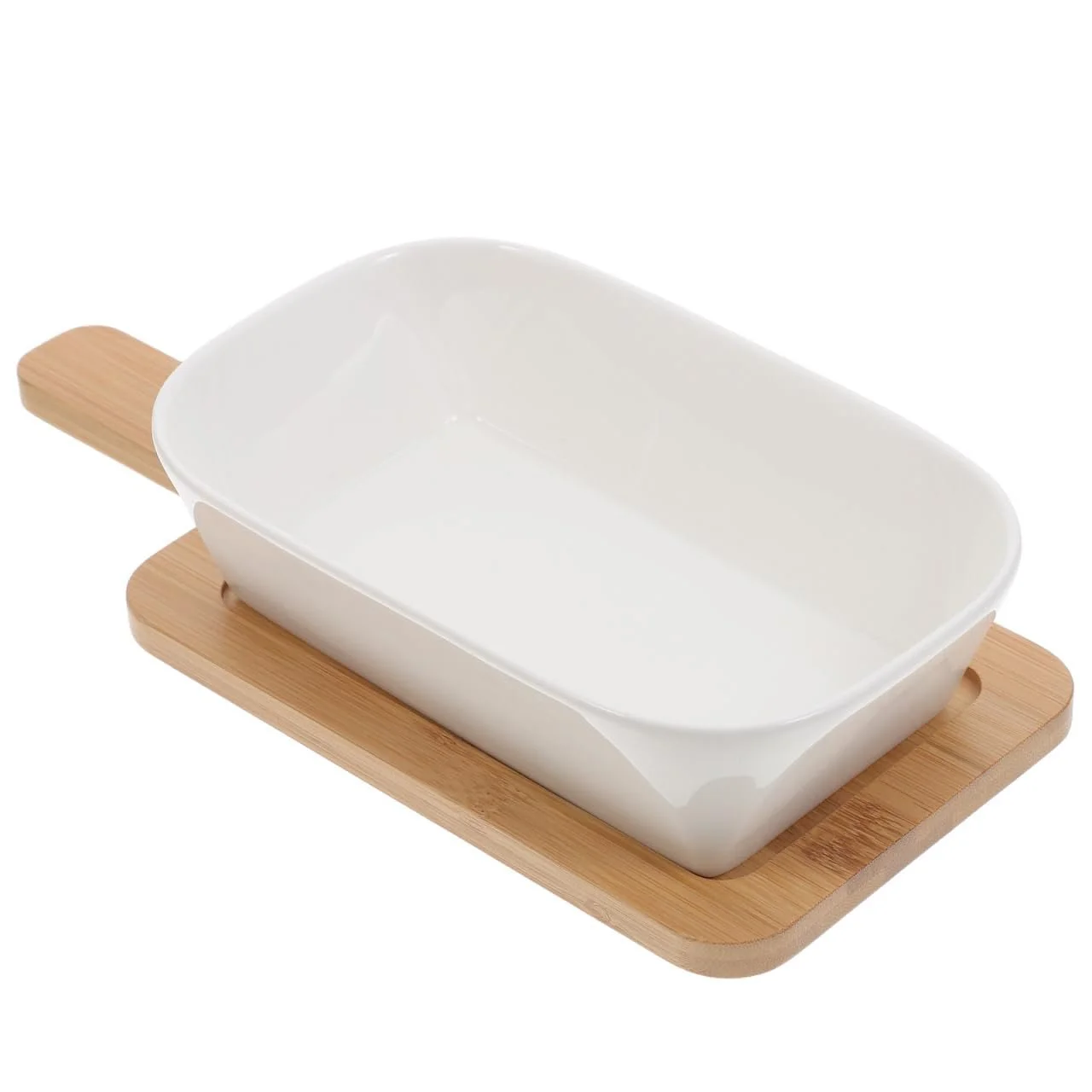 Форма для запекания DOITOOL Набор с деревянной подставкой Прямоугольная Глубокая, фото №1 Форма для запекания DOITOOL Набор с деревянной подставкой Прямоугольная Глубокая, фото №1