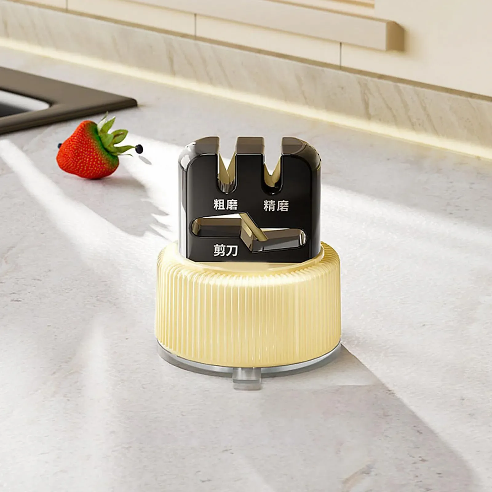 Точилка для кухонних ножів та ножиць ручна на присосці портативна, фото №8 Точилка для кухонних ножів та ножиць ручна на присосці портативна, фото №8