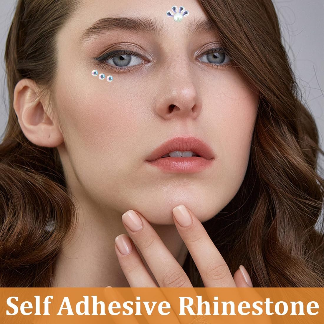 Стрази Самоклеючі наліпки з камінням 4шт Блискітки 1шт, фото №6