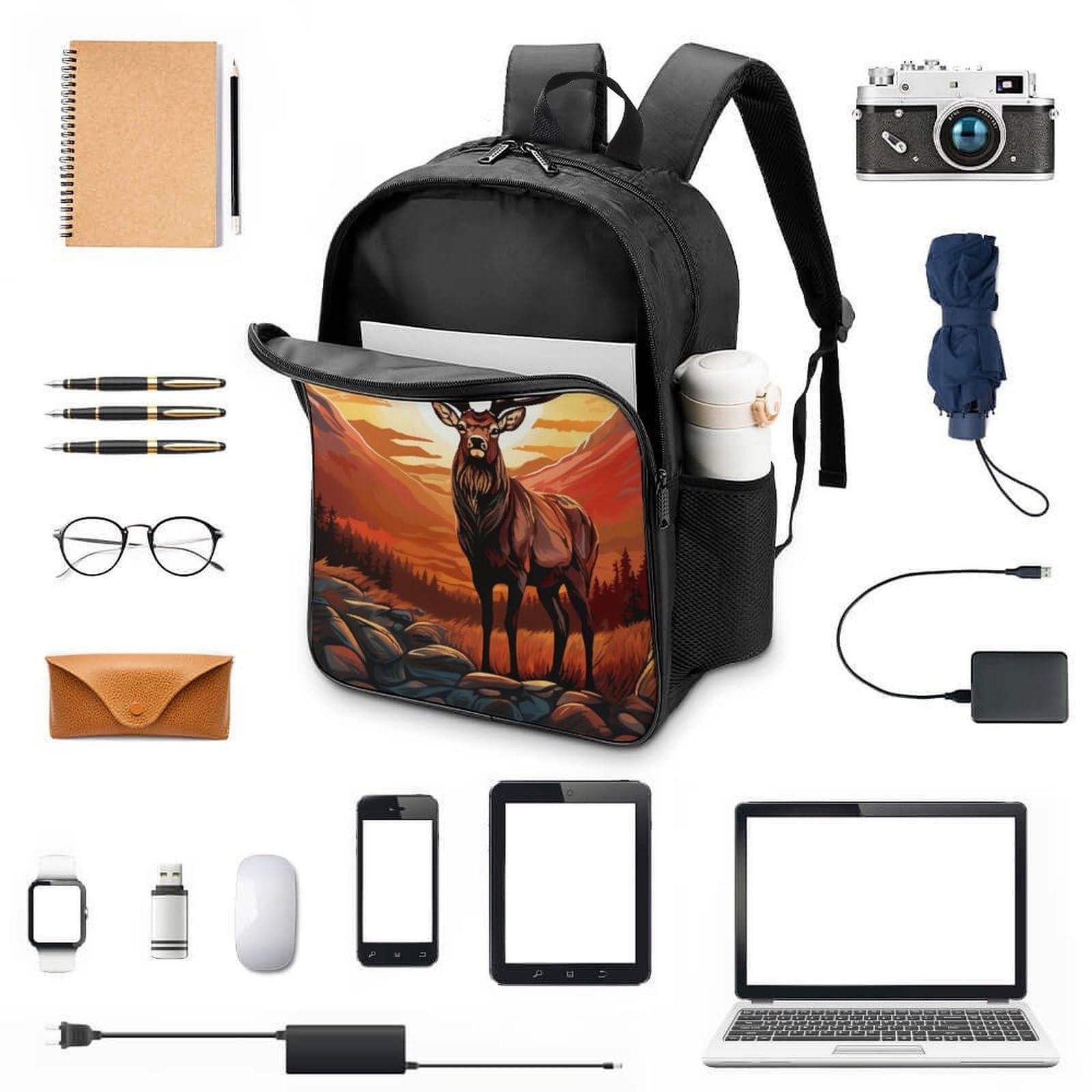 Школьный рюкзак MXRMXR Deer 40x28x16см, фото №4