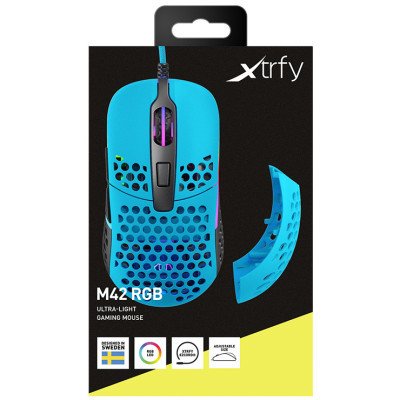 Мышка Xtrfy M42 RGB Miami Blue (XG-M42-RGB-BLUE), фото №10 Мышка Xtrfy M42 RGB Miami Blue (XG-M42-RGB-BLUE), фото №10