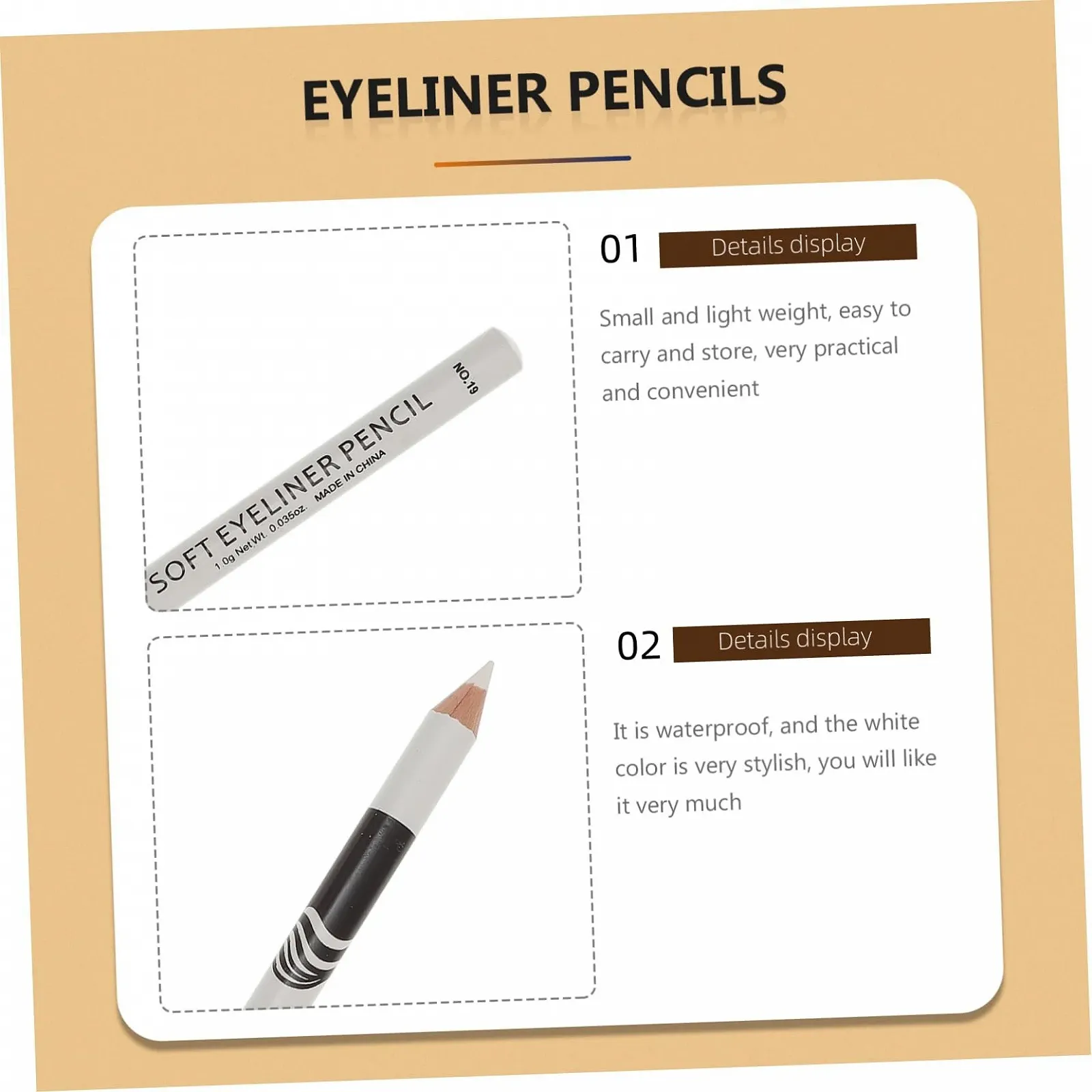 Карандаш TOVINANNA Eyeliner Белый, фото №3 Карандаш TOVINANNA Eyeliner Белый, фото №3