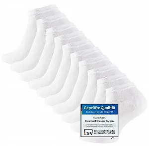 Носки Stark Soul Essentials Sneaker, Хлопок, 10 пар, Черный / Белый / Серый / Джинсово-синий / Розовый / Красный / Желтый / Оранжевый / Разноцветный, размер UK 2 - 14.5 - Фото 1