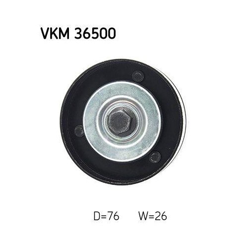 Ролик обвідний/напрямний поліклинового ременя SKF VKM 36500 для VOLVO центральний, фото №2