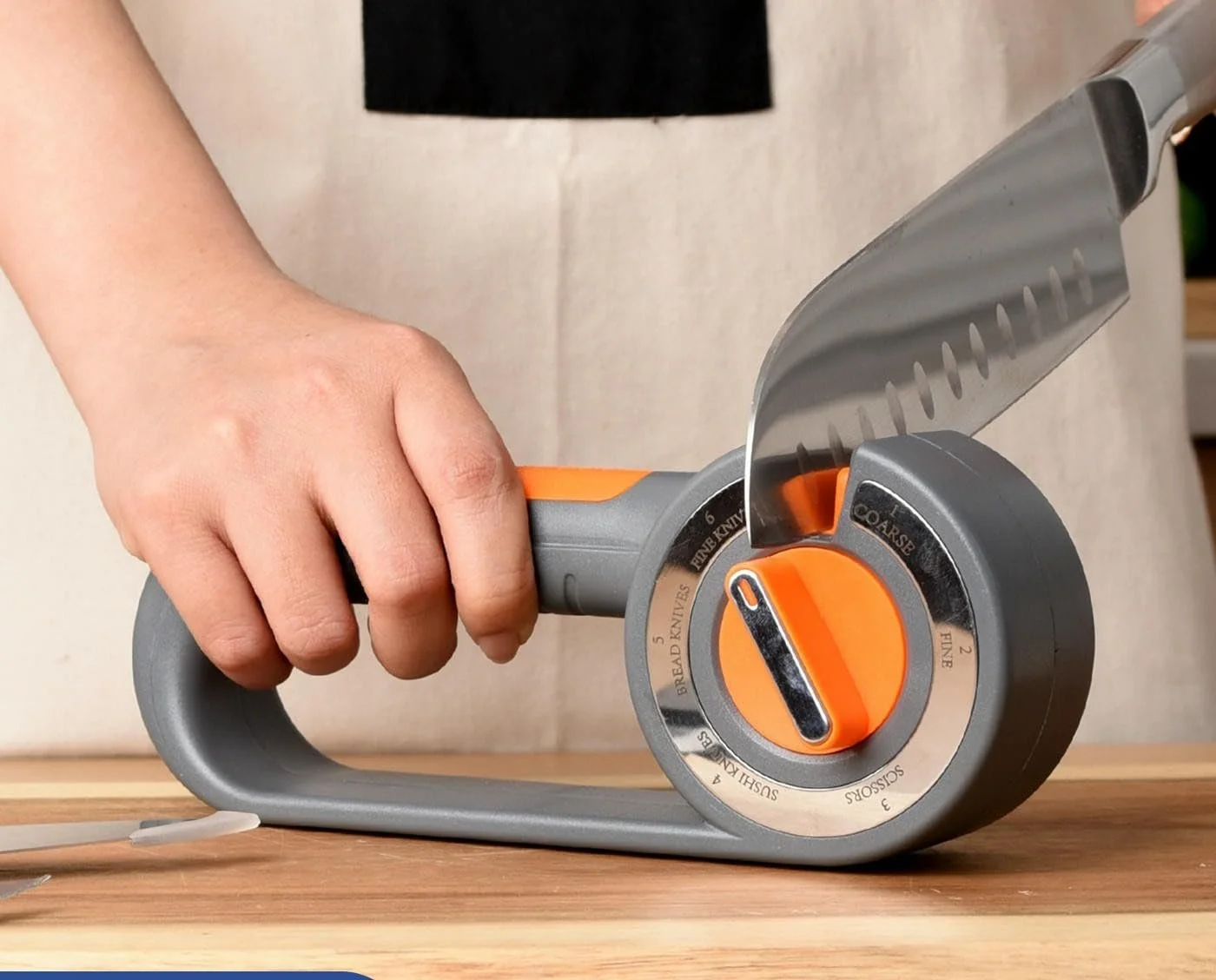 Точило для ножів 6 в 1 алмазна багатофункціональна зі швидким регулюванням кута, фото №5