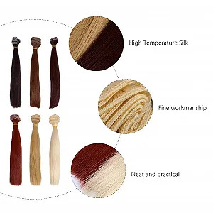 Волосся jojofuny 6 шт Синтетичне для ляльок synthetic.ua - Фото 1