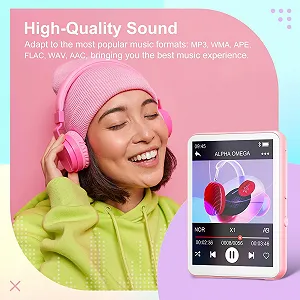 MP3-плеер Oilsky M1 128 ГБ Bluetooth 5.4 Розовый synthetic.ua - Фото 1