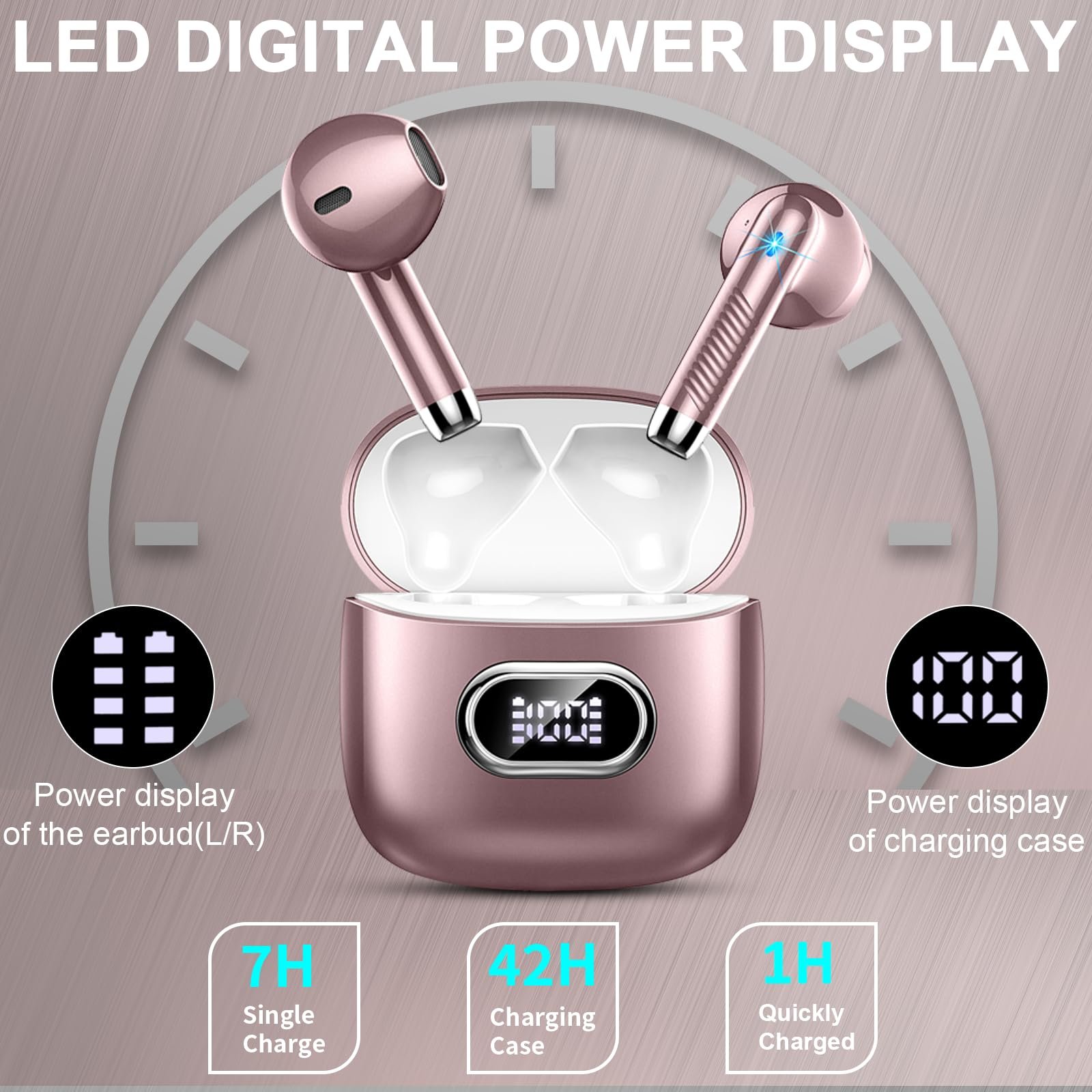 Наушники-переводчики Rose Gold, фото №7