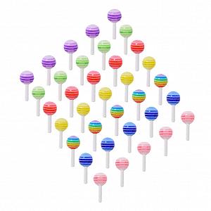 Украшения для ногтей из смолы Beavorty 50 шт. Разноцветные украшения для ногтей DIY, мультяшные маникюрные украшения для женщин и девушек - Фото 1