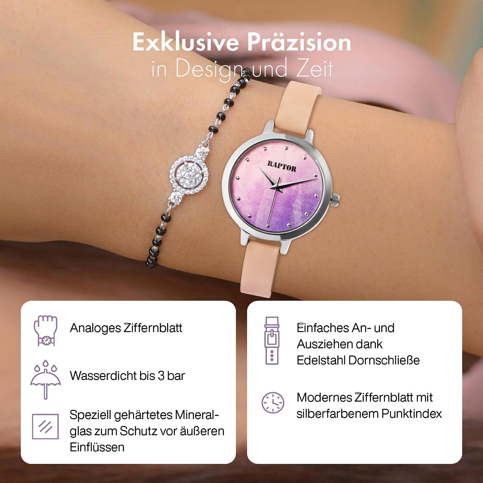 Жіночий годинник Raptor Smooth RA10195 Ремінець зі справжньої шкіри Круглий Аналоговий Кварцовий, фото №3 Жіночий годинник Raptor Smooth RA10195 Ремінець зі справжньої шкіри Круглий Аналоговий Кварцовий, фото №3