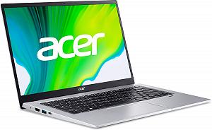 Ноутбук 14" Acer Swift 1 SF114-34-P3WR Intel N6000 RAM 8GB SSD 256GB 15год батарея Windows 11 Алюмінієвий корпус (UKR) synthetic.ua - Фото 1