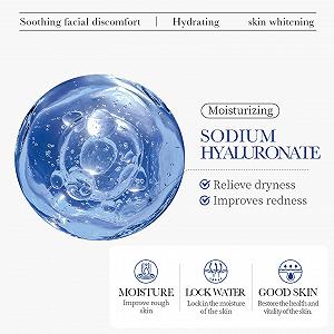 Маска для лица гиалуроновая, набор масок с гиалуроновой кислотой, маска для увлажнения лица для женщин, маска для увлажнения лица с гиалуроновой кислотой для девушек-подростков synthetic.ua - Фото 1