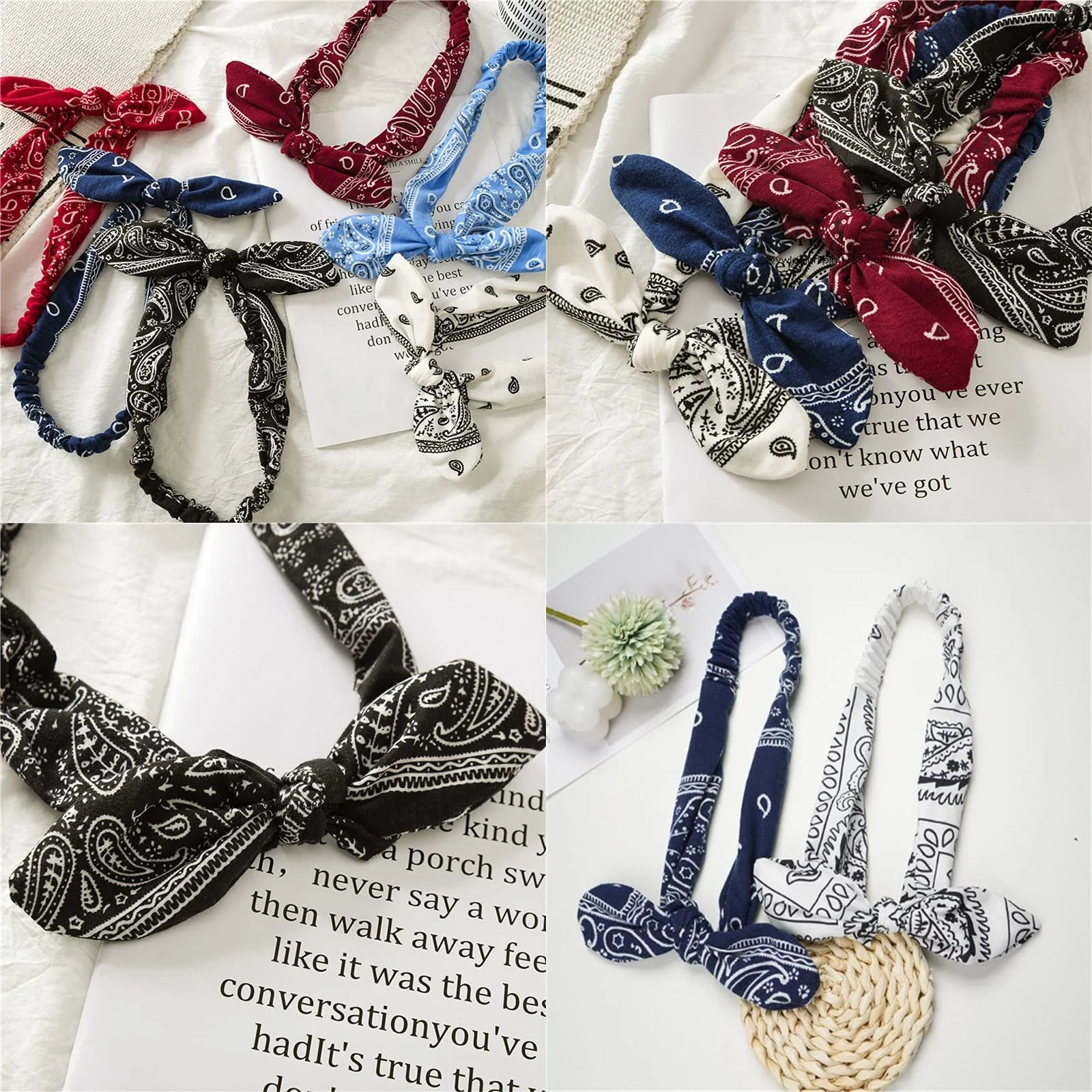 Пов'язка на голову Жіноча з квітковим принтом для спорту, фото №7