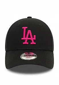 Бейсболка New Era 9Forty Los Angeles Dodgers детская Black synthetic.ua - Фото 1
