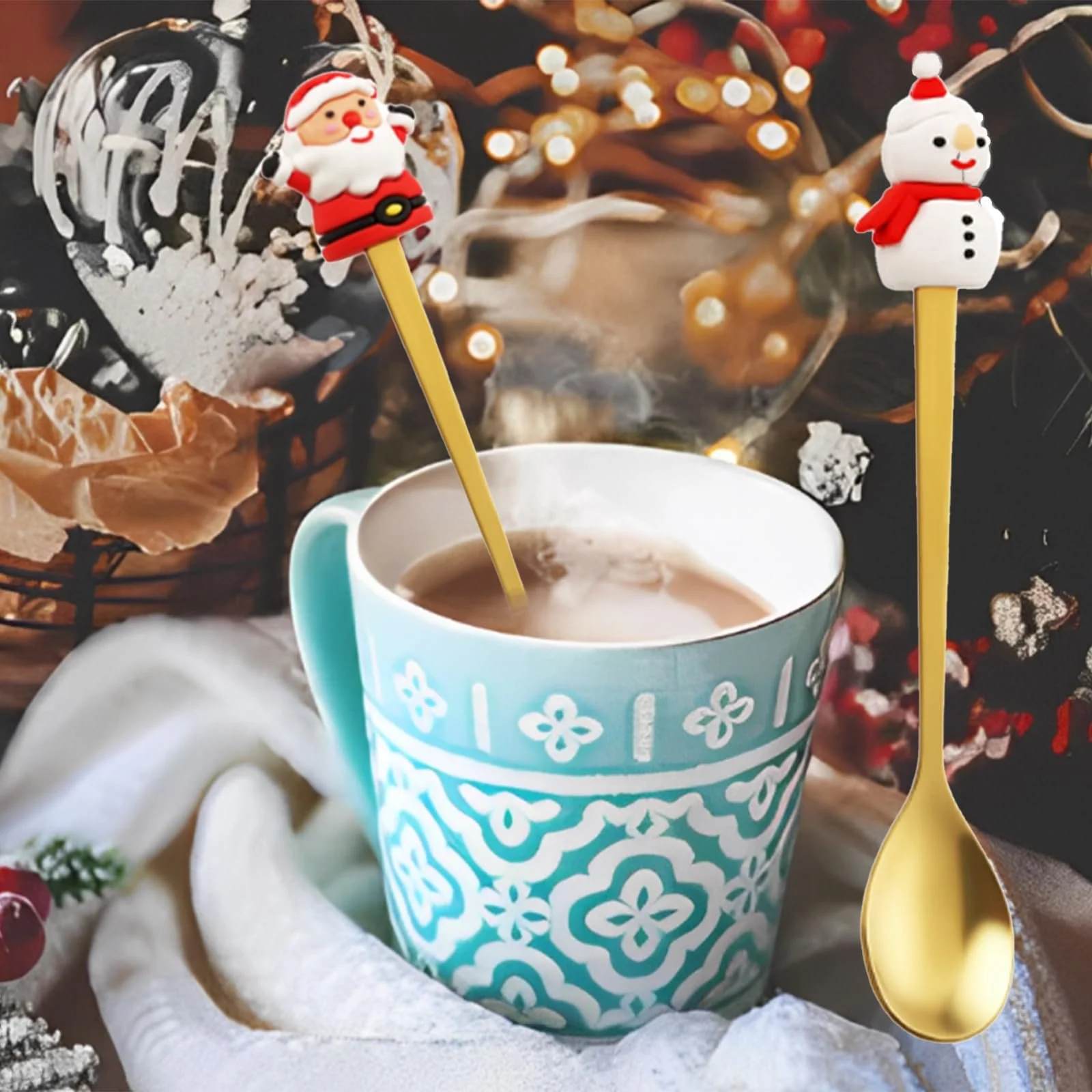 Набір виделок і ложок Vastsea на різдвяну тематику, 4 шт, фото №7 Набір виделок і ложок Vastsea на різдвяну тематику, 4 шт, фото №7