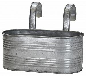 Підвісний тримач для квіткового горщика 40 см метал з двома ручками Метал - Фото 1