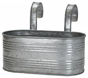 Подвесной держатель для цветочного горшка 40 см металл с двумя ручками Металл - Фото 1