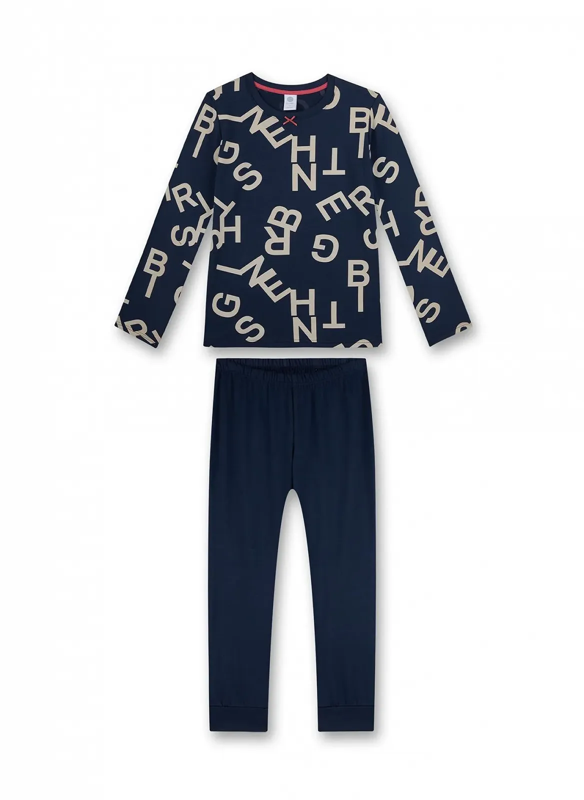 Пижама Sanetta для девочек Голубая, фото №1 Пижама Sanetta для девочек Голубая, фото №1