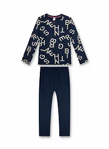 Пижама Sanetta для девочек Голубая - Фото 1