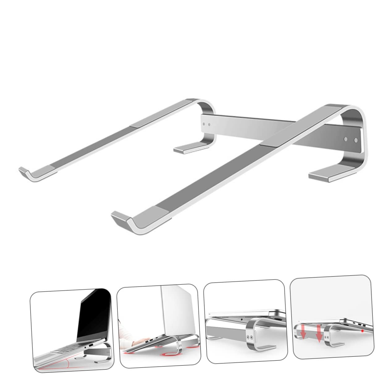 Підставка для ноутбука Uonlytech Багатоцільова Алюмінієвий сплав Ергономічна Портативна для домашнього офісу, фото №9