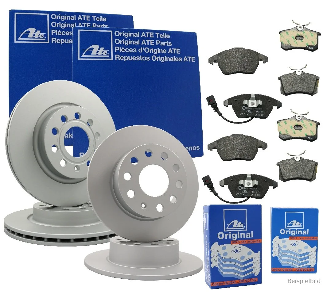 Комплект гальм ATE BMW 1 передні + задні гальмівні диски + гальмівні колодки, фото №1 Комплект гальм ATE BMW 1 передні + задні гальмівні диски + гальмівні колодки, фото №1