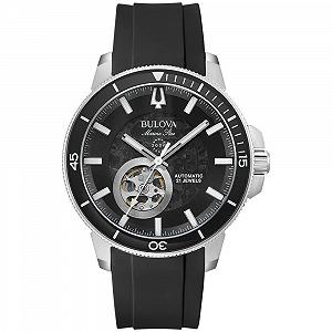 Мужские Аналоговые Автоматические Часы Bulova 96A288, серебристый/черный, ремешок - Фото 1