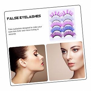 20 пар Цветные 3D Гибкие Самоклеящиеся Искусственные Ресницы Party-wimpern Одежда Нежные Мадмуазель Имитация От synthetic.ua - Фото 1