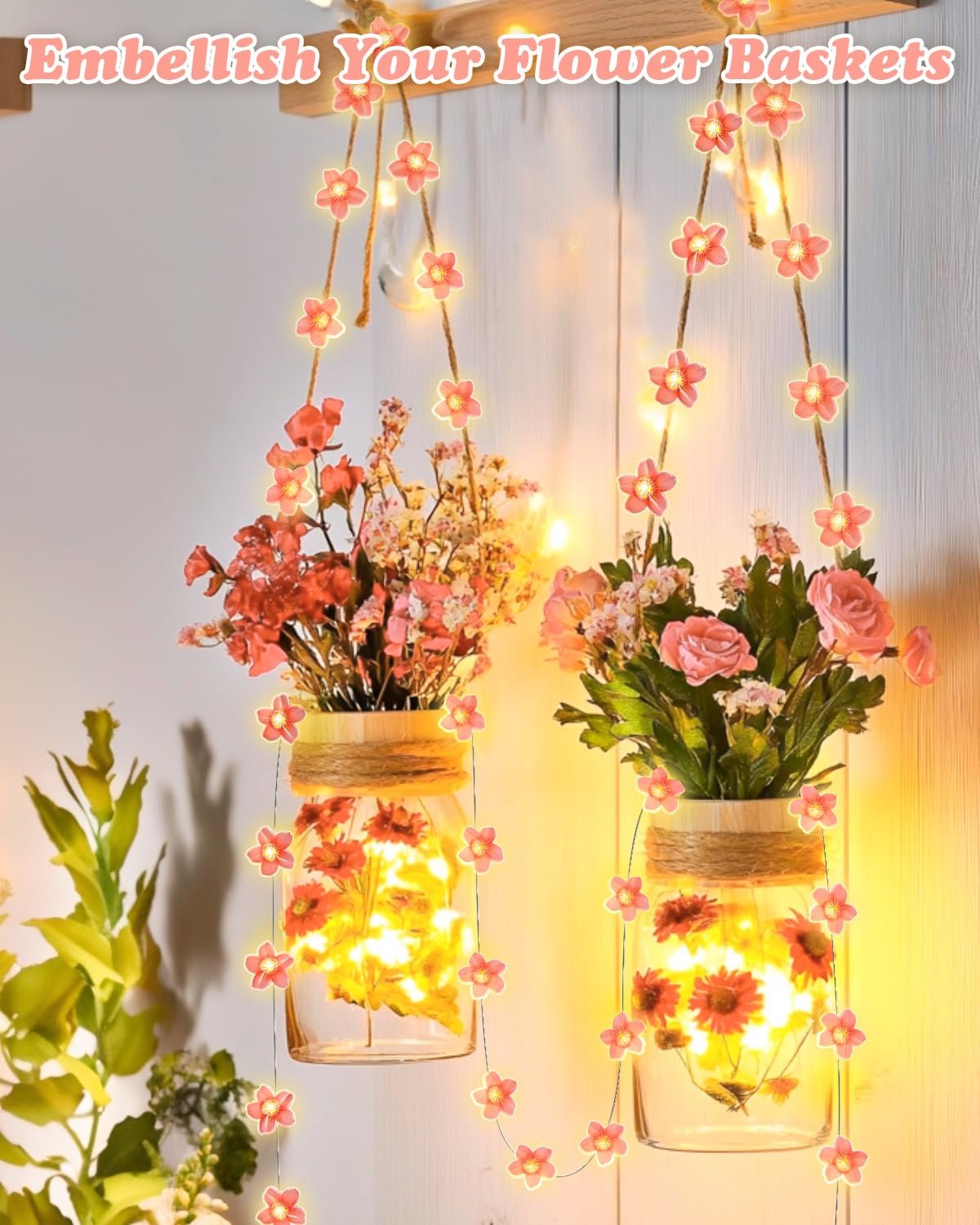 LED Гирлянда Dalugo Цветы вишни 20 LED 2 м, фото №6